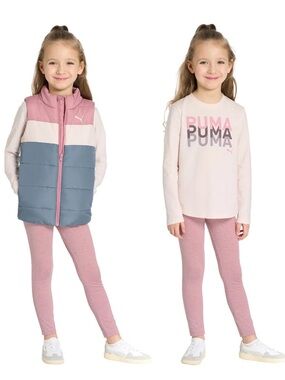 Puma – Children's 3-Piece Set ( Vest , Legging & Long Sleeve)
